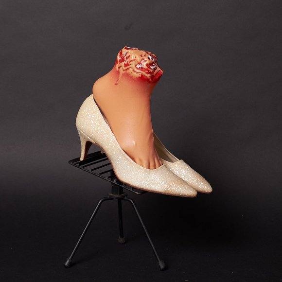 1960s White Ivory Sparkle Pumps Heels - Picture 8 of 8